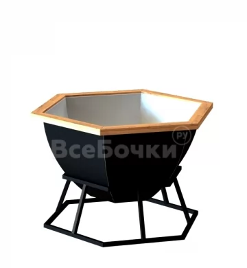Банный чан на подставке (6 граней)